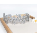 Meilleure vente de couronne de diadème en cristal de mariage de mariée en argent brillant de haute qualité